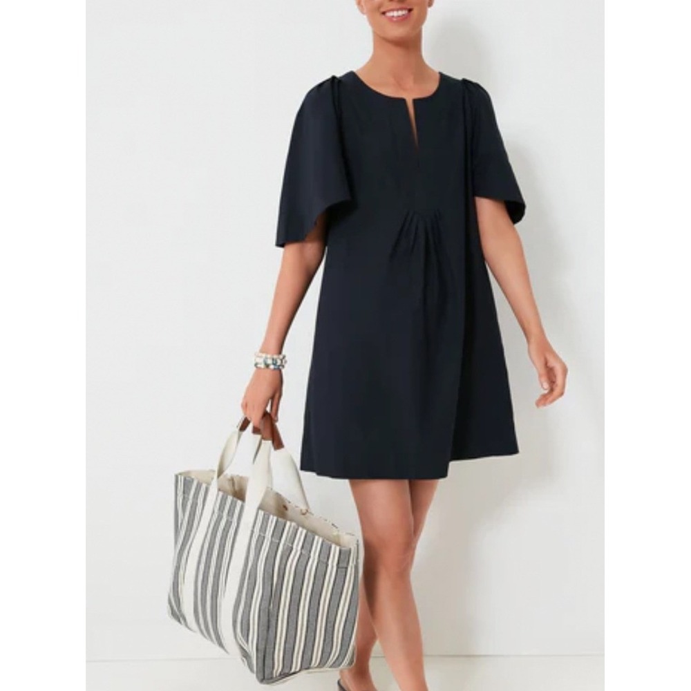 Pomander Place Black Finley Flutter Sleeve Dress Shift Small Tuckernuck Preppy
